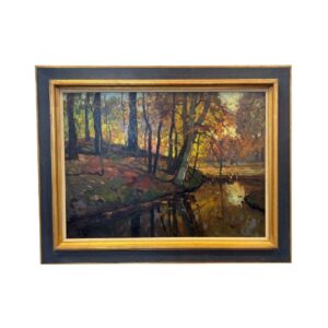 Ben Viegers, water bij herfstbos