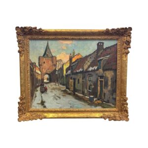 Ben Viegers, zicht op vispoort Elburg