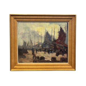 Ben Viegers, gezicht op haven Scheveningen