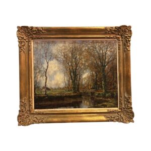 A.M. Gorter - Plas in herfstbos